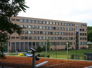 Das Geb&auml;ude des Verfassungsschutzes in Berlin 