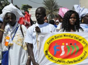 Demo im Zuge des Weltsozialforums