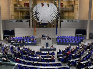 Eine Sitzung im deutschen Bundestag
