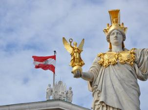 Das Parlamentsgebäude in Österreich 