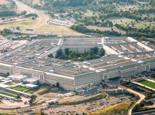 Eine Luftaufnahme des US-Pentagon
