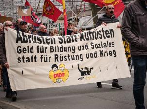 Eine Demo f&uuml;r Abr&uuml;stung und Frieden