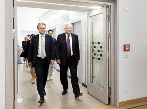 Die &Ouml;VP-Politiker Christopher Drexler und Hermann Sch&uuml;tzenh&ouml;fer 2022