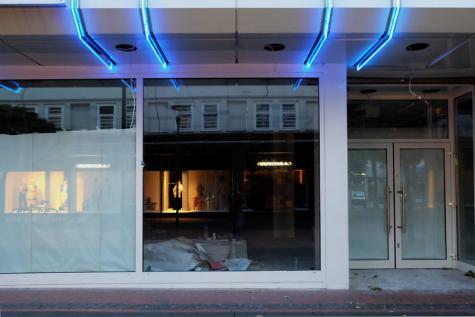 Eine leere Ladenfront