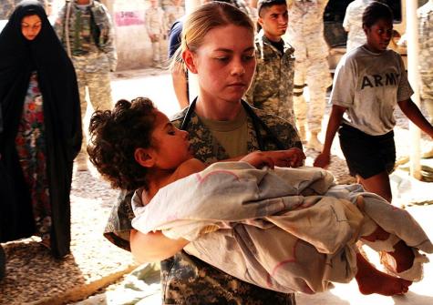 Eine Sanit&auml;terin im Irak-Krieg