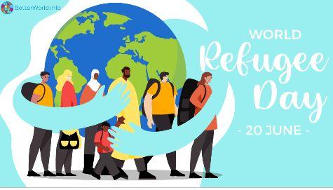 Eine Infografik zum Weltflüchtlingstag