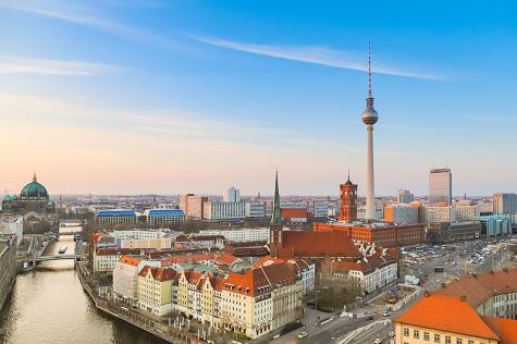 Eine Panorama Aufnahme über Berlin