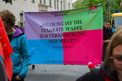 Demo für mehr Bildung 