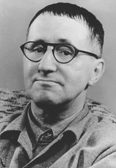 Bild von Bertold Brecht - einem literarischen Vorbild. 