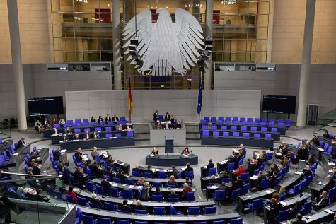 Eine Sitzung im deutschen Bundestag