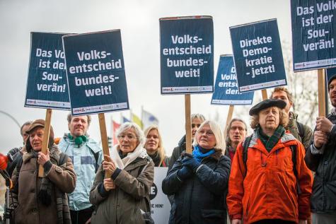 Eine Demo f&uuml;r Mehr Demokratie