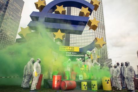 Ein Protest gegen die EU Taxonomie