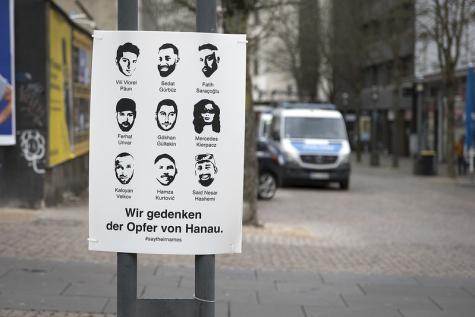 Eine Gedenktafel f&uuml;r die Opfer von Hanau