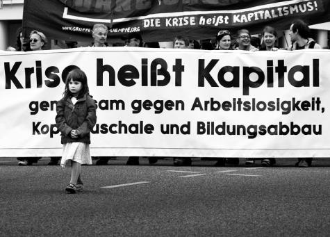 Eine Demo gegen Kapitalismus