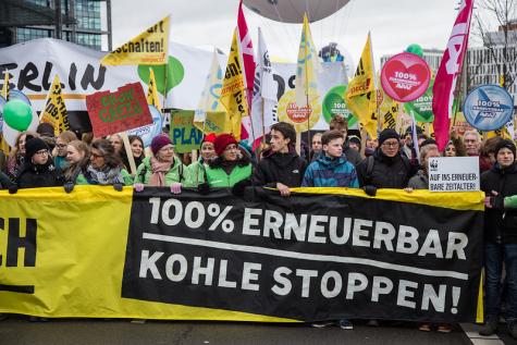 Eine Klimademo in Deutschland