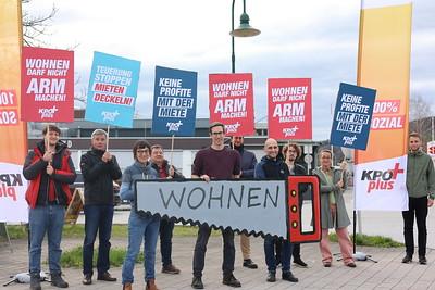 DIe KPÖplus bei einer Wahlveranstaltung
