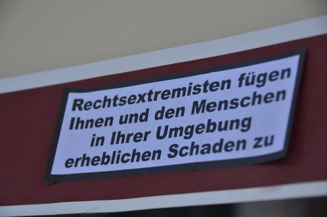 EIn Sticker gegen Rechtsextremismus