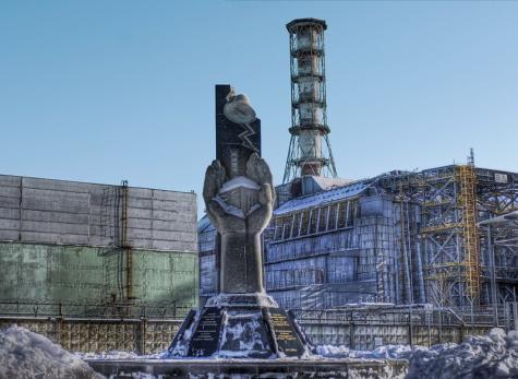 Das zerst&ouml;rte AKW in Tschernobyl