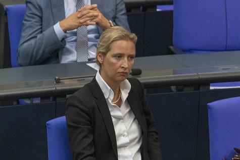 Alice Weidel im Bundestag bei einer Sitzung