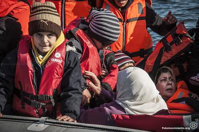 Geflüchtete in einem Boot