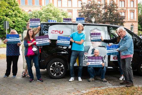 Flashmob bei Klimaschutzbremse Thomas Bareiß 2021