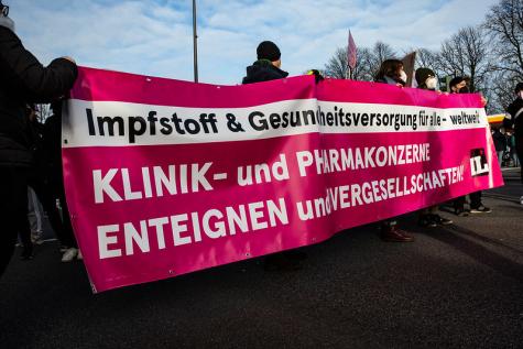Eine Demo f&uuml;r mehr Gerechtigkeit in der Pandemiebek&auml;mpfung