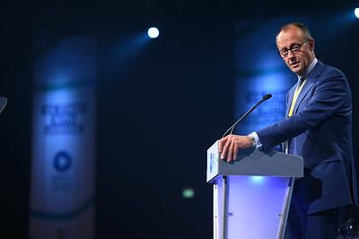 Der Politiker Friedrich Merz auf einer Presse-Veranstaltung