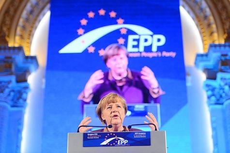 Angela Merkel auf dem Kongress der Europ&auml;ischen Volkspartei 2012
