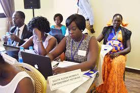 Farbige Frauen in der Schule 