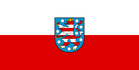 Die Flagge von Th&uuml;ringen