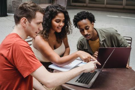 Menschen am Laptop