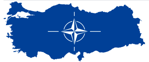 T&uuml;rkeikarte mit Natoflagge