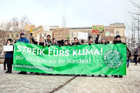 Eine Fridays for Future Demo in Berlin