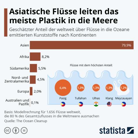 Info-Grafik zur weltweiten Verschmutzung der Meere