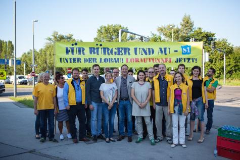 Eine &Ouml;VP-Wahlveranstaltung der &Ouml;VP zum Lobautunnel