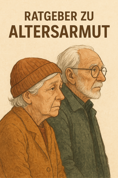 2 ältere Menschen schauen traurig in die Zukunft