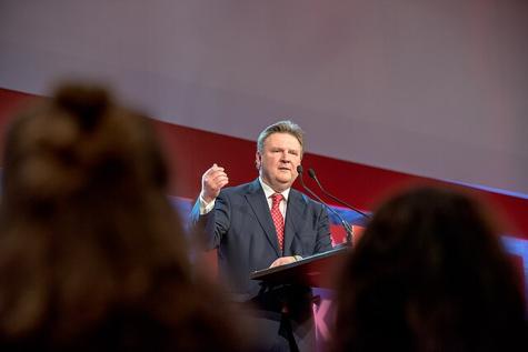 Wiens B&uuml;rgermeister Michael Ludwig bei einer Veranstaltung
