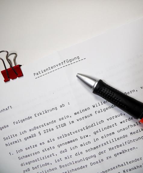 Patientenverf&uuml;gung