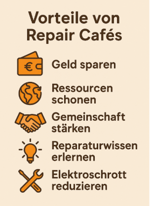Vorteile Repair Caf&eacute;s 