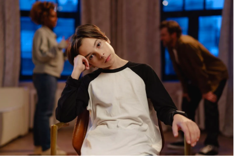 Eltern streiten, Kind im Vordergrund