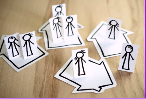 Patchworkfamilie gebastelt