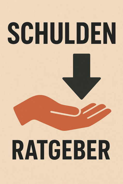 Titelbild - Hand mit Pfeil "Schulden"