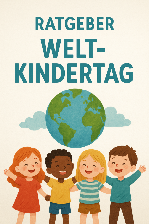 Titelbild Weltkindertag - Kinder vor Globus