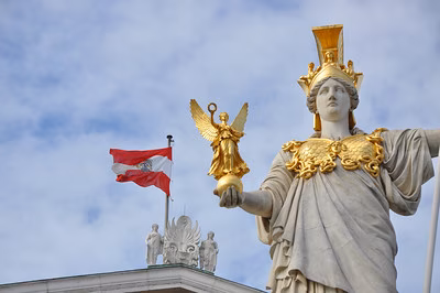 Das Parlamentsgeb&auml;ude in &Ouml;sterreich 