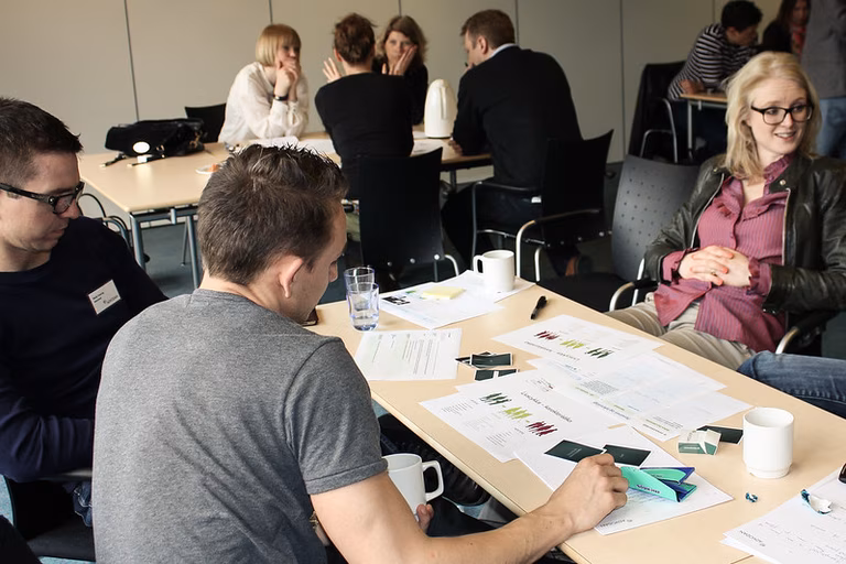 Seminarteilnehmer eines Workshops