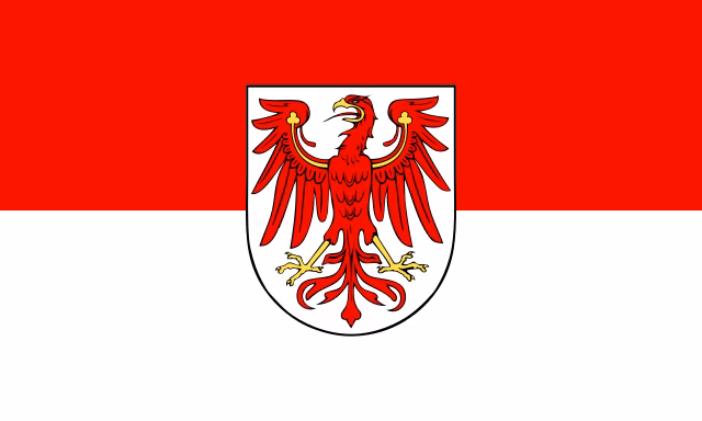 Die Flagge von Brandenburg