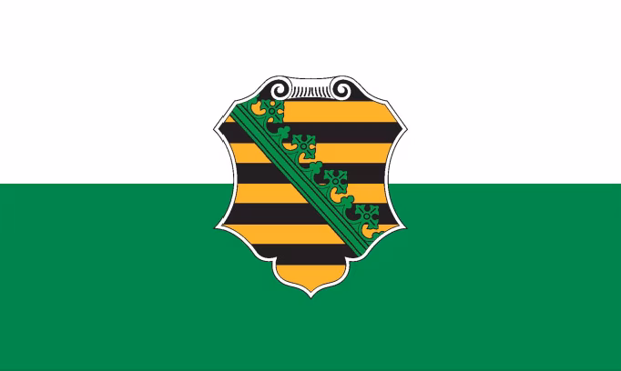 Flagge des s&auml;chsischen Landtages