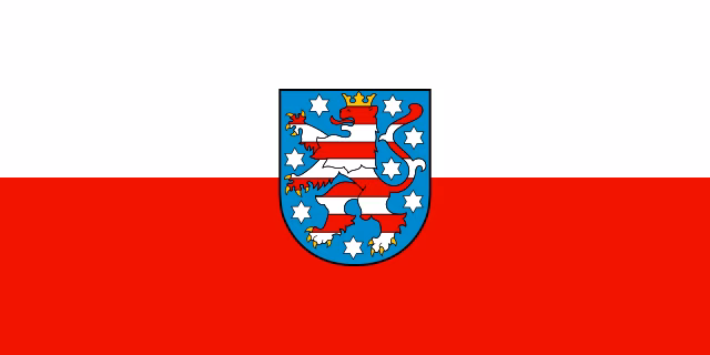 Die Flagge von Th&uuml;ringen