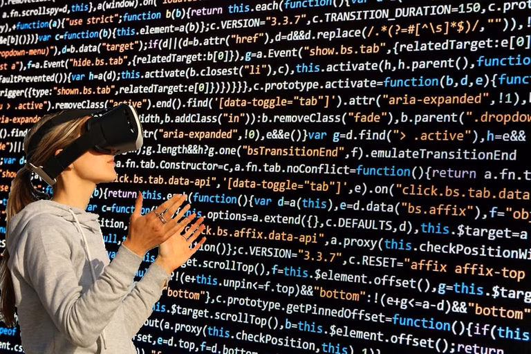M&auml;dchen mit VR Brille 