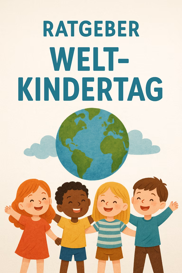 Titelbild Weltkindertag - Kinder vor Globus